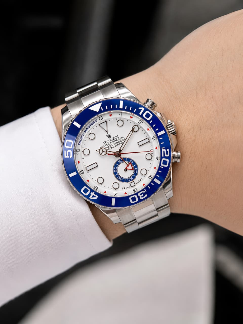 Rolex Watch - Silver & Gold & White