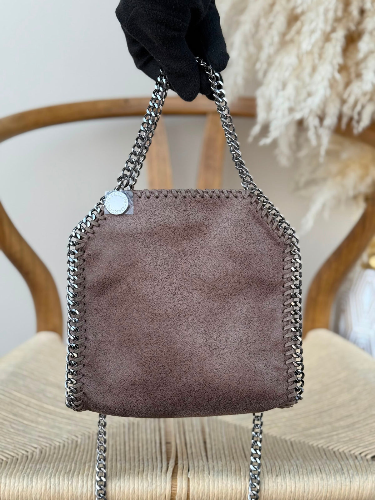 Stella McCartney Chain-Trim Tote Bag - Grey