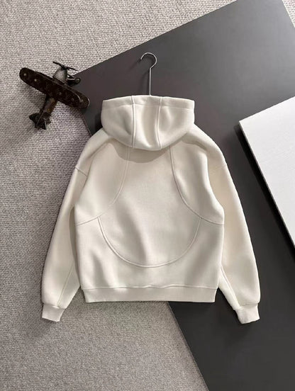 Balenciaga Panelled Hoodie - White