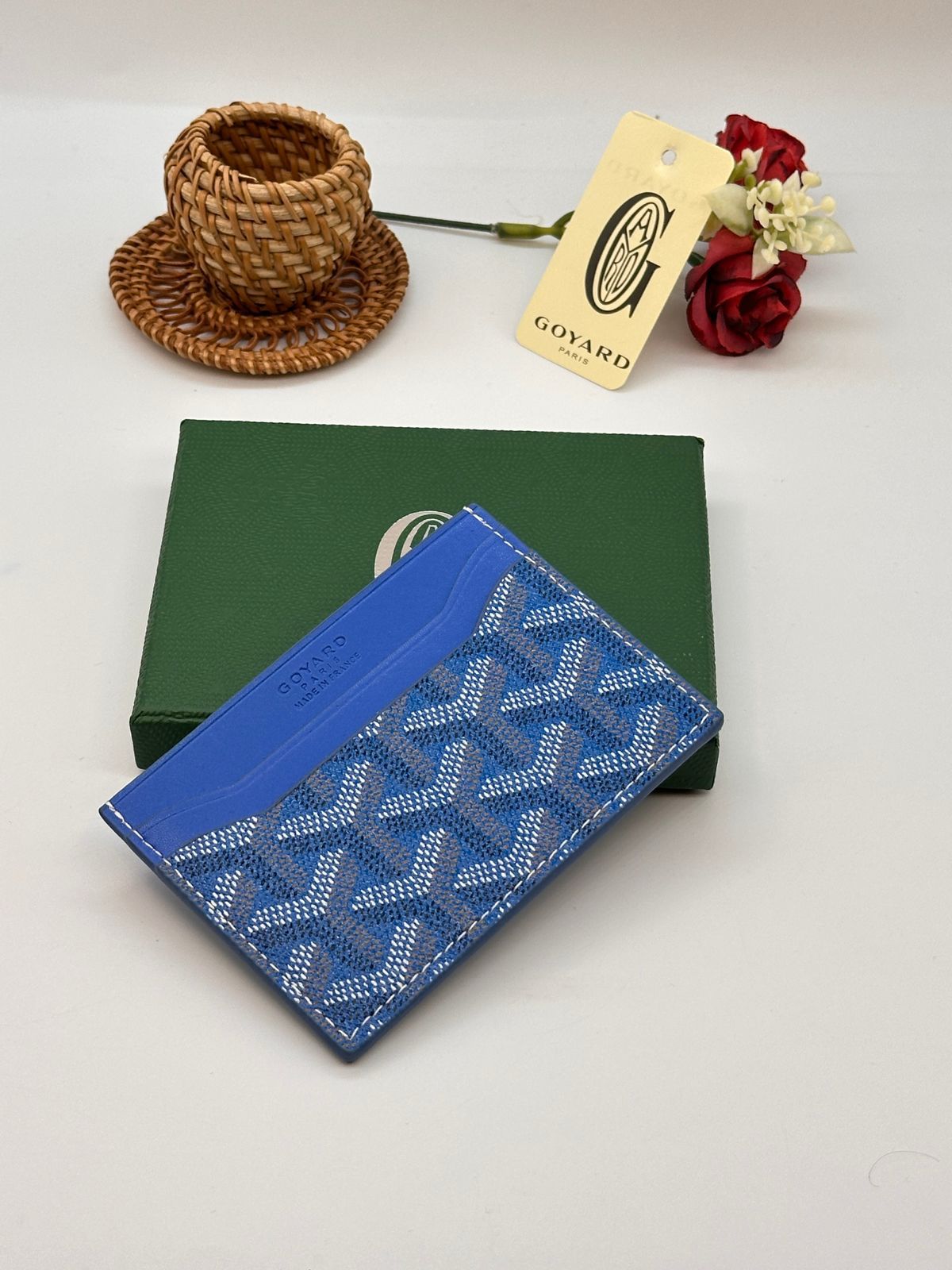 Goyard Card Holder - Blue