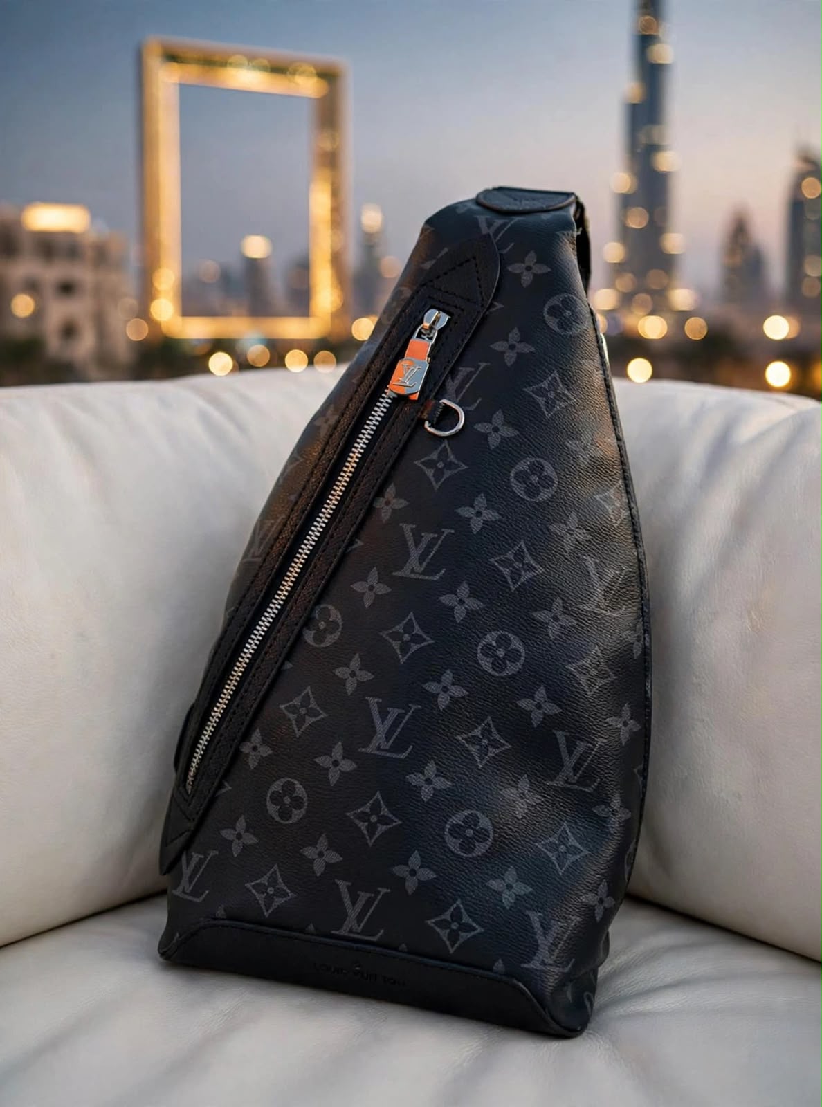 Louis Vuitton Monogram Triangular Sling Crossbody Bag - Black Monogram