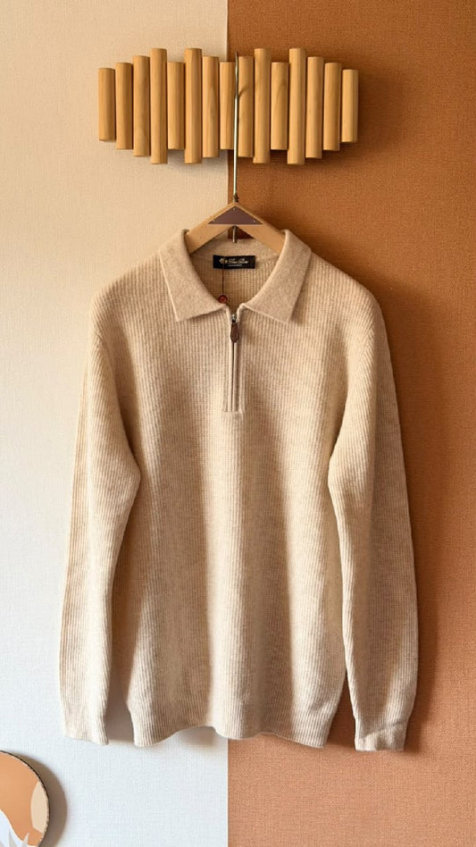 Loro Piana Polo Sweater - Beige