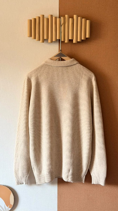Loro Piana Polo Sweater - Beige