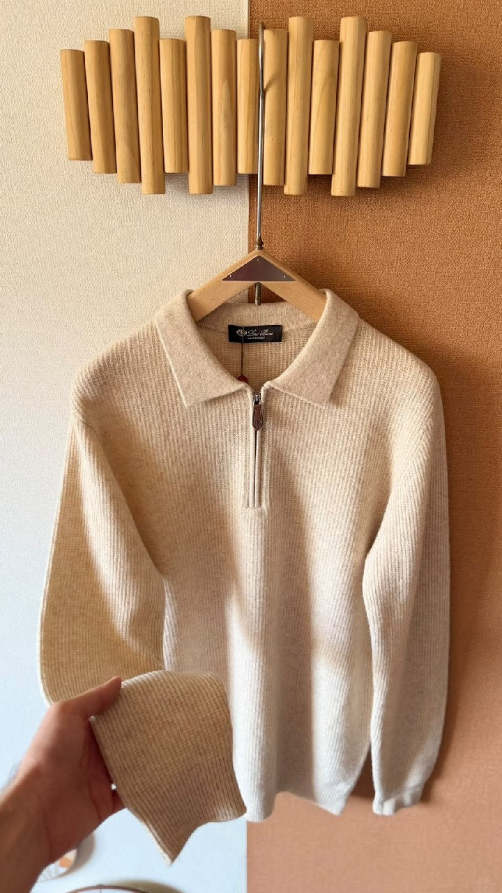 Loro Piana Polo Sweater - Beige
