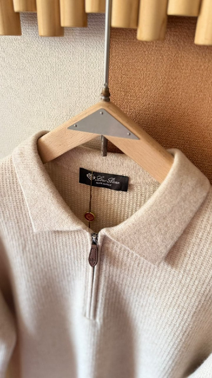 Loro Piana Polo Sweater - Beige