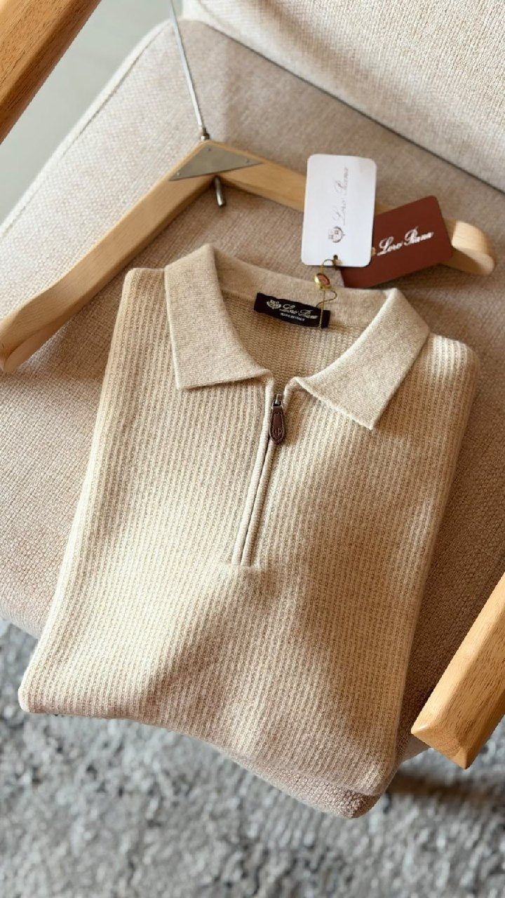 Loro Piana Polo Sweater - Beige