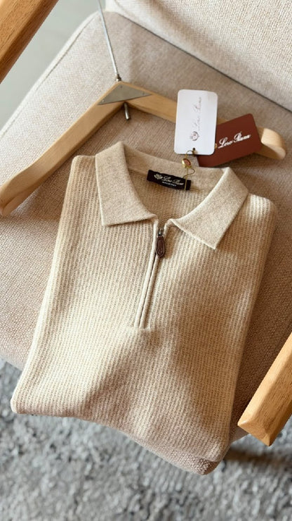 Loro Piana Polo Sweater - Beige