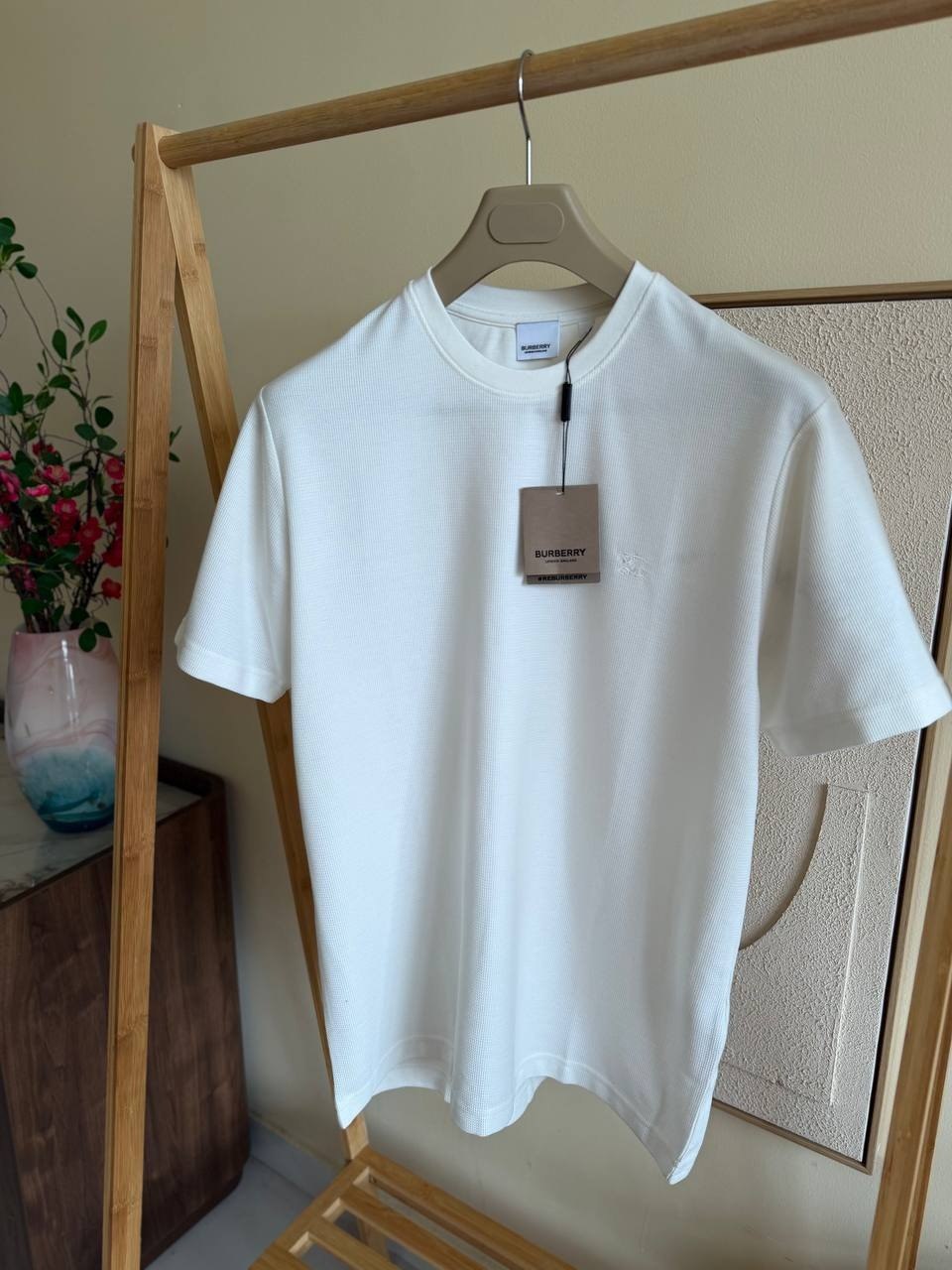 Burberry Ribbed T-Shirt - White