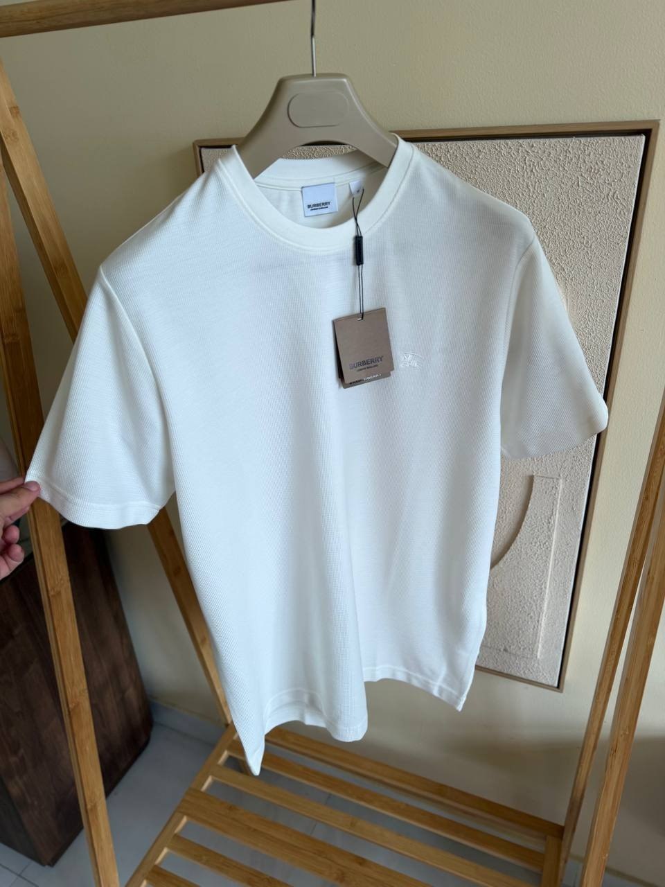 Burberry Ribbed T-Shirt - White
