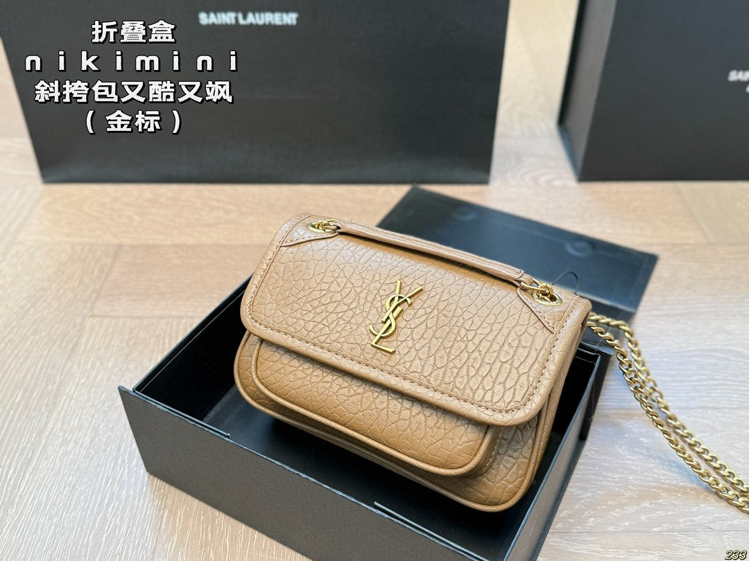 Saint Laurent Shoulder Bag - Brown