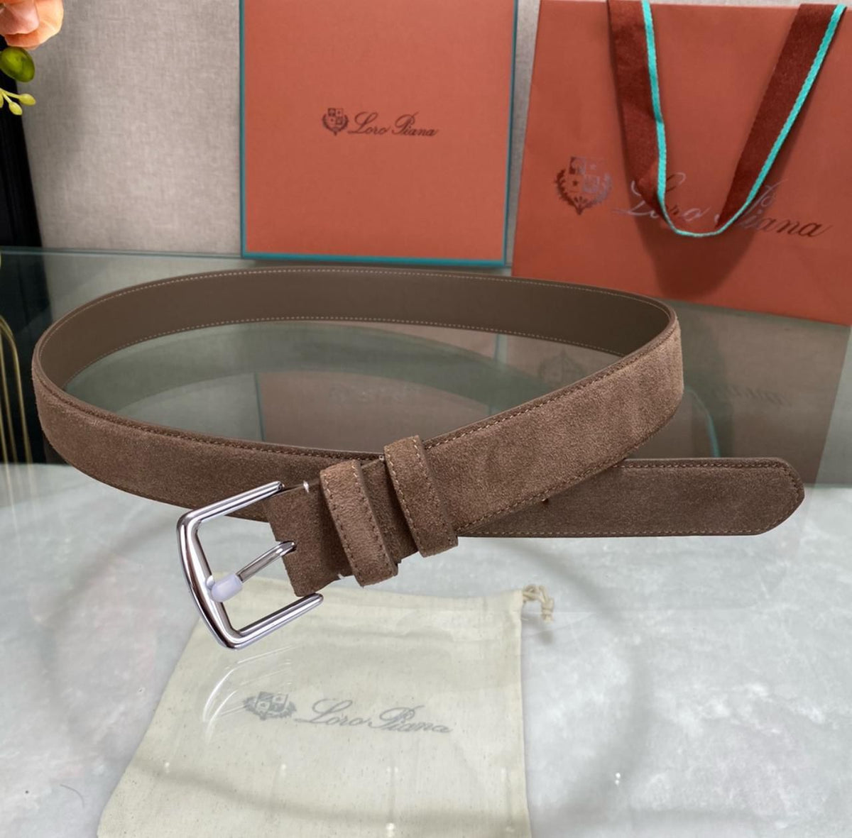 Loro Piana Belt - Brown