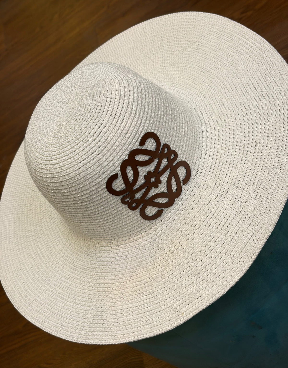 Loewe Emblem Wide-Brim Hat - 