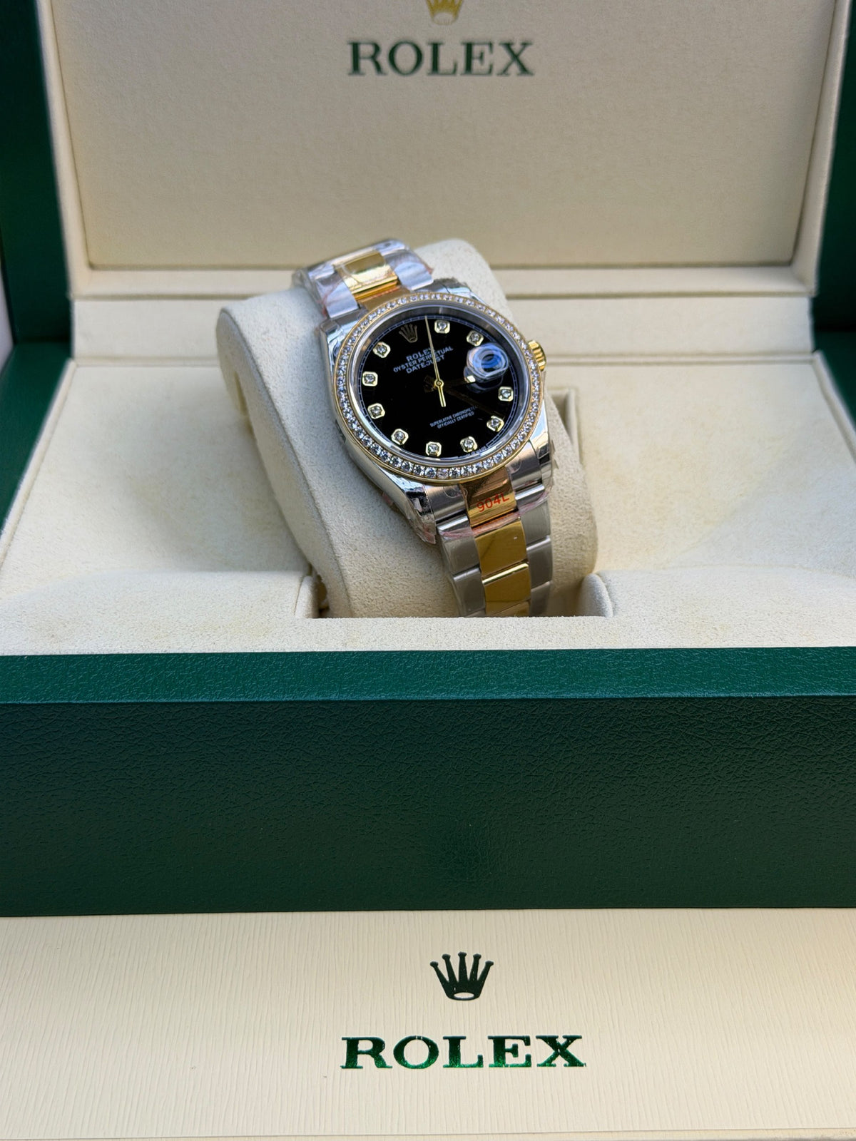 Rolex Watch Diamond Bezel - 