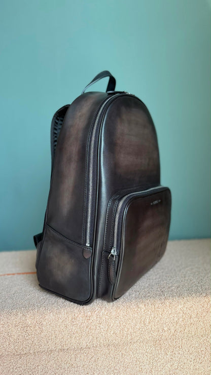 Berluti Backpack - Dark Brown Embossed