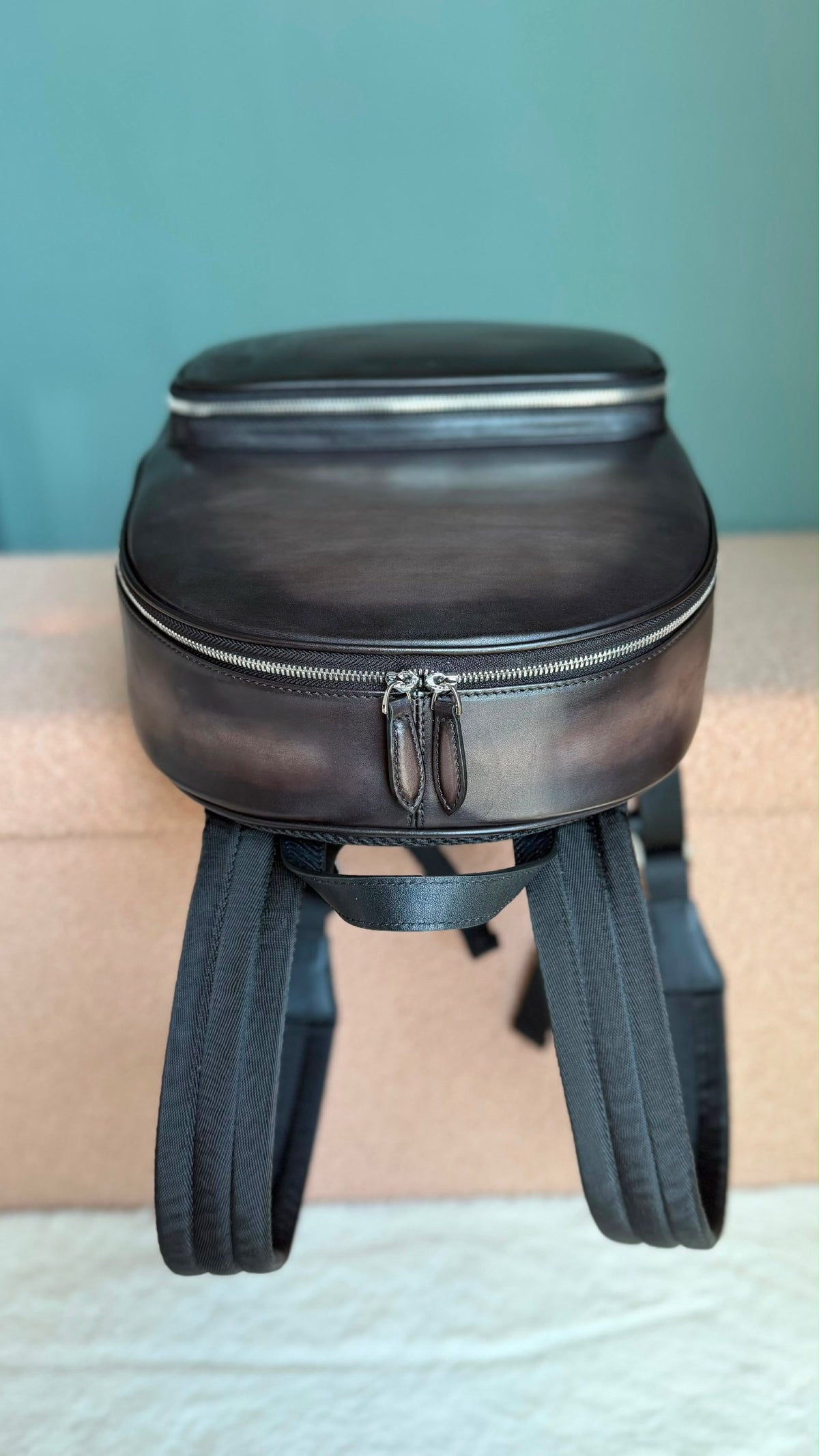 Berluti Backpack - Dark Brown Embossed