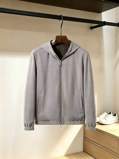 Loro Piana Hooded Jacket - Brown, Navy