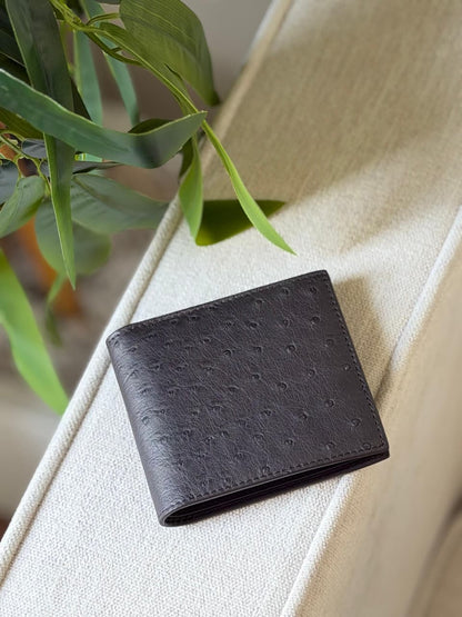 Bottega Veneta Bifold Wallet - Dark Grey Embossed