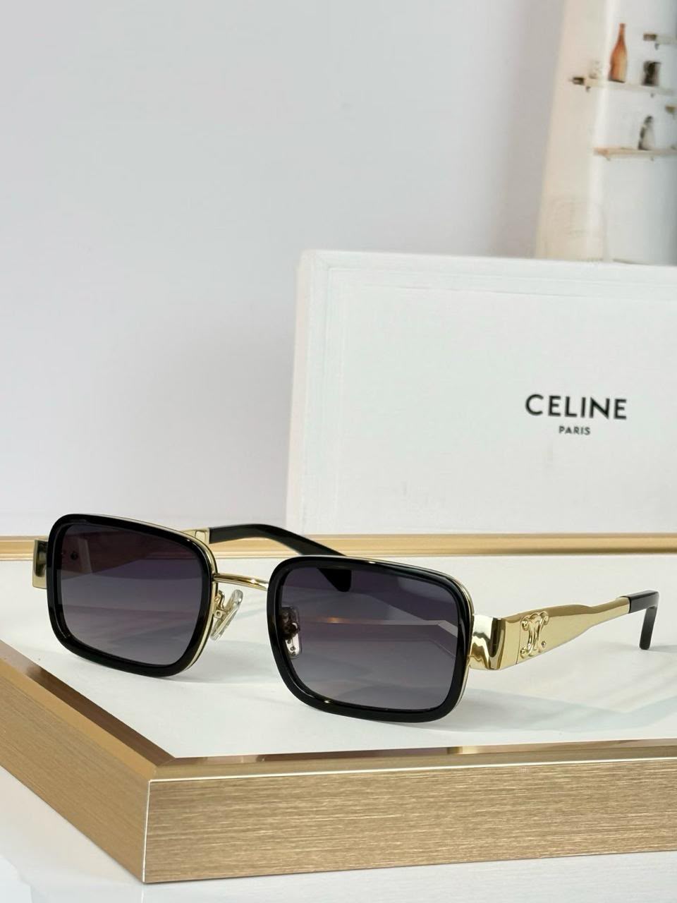 Celine Dark-Tint Square Sunglasses - 
