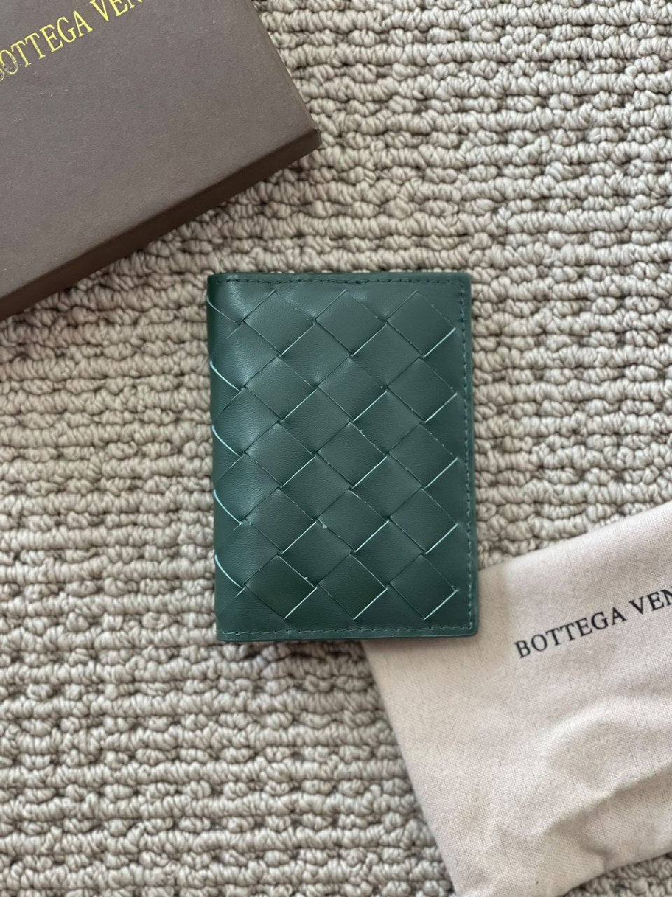 Bottega Veneta Card Holder - Dark Green
