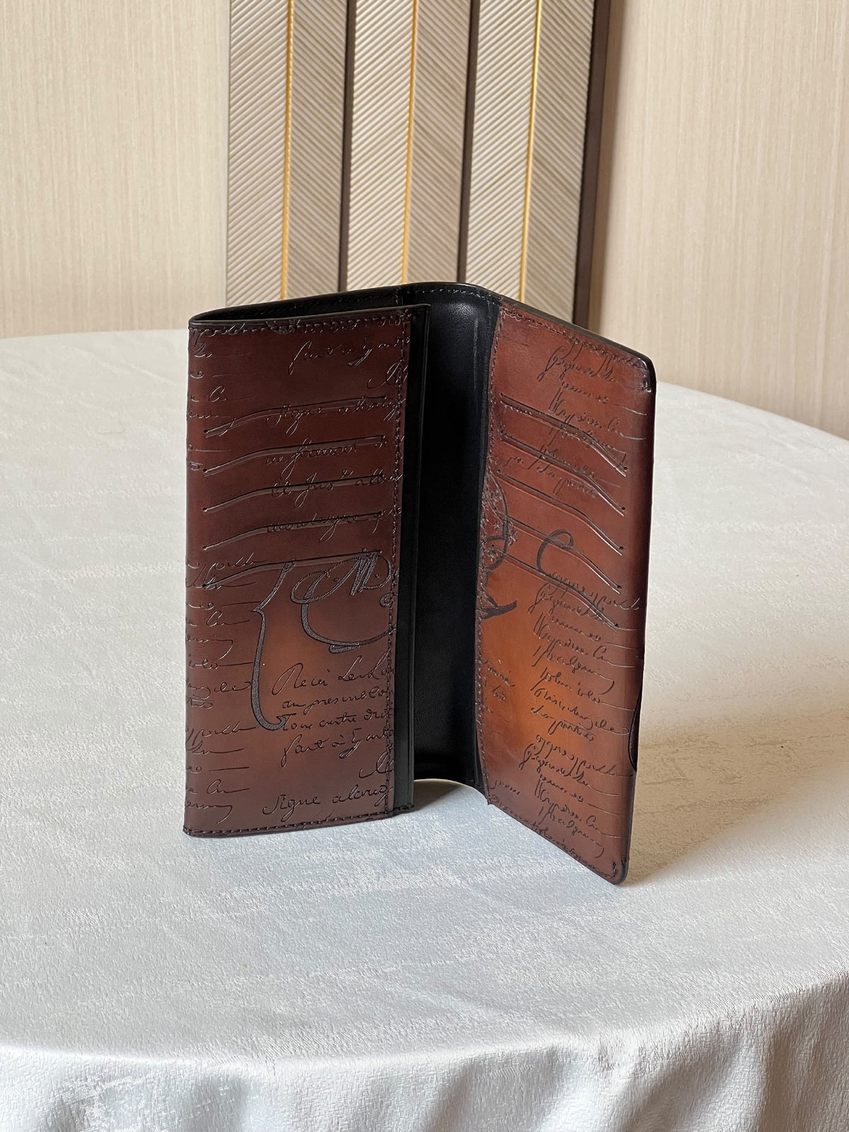 Berluti Wallet - Brown Embossed
