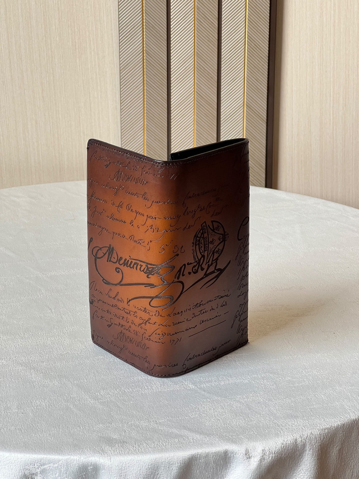 Berluti Wallet - Brown Embossed