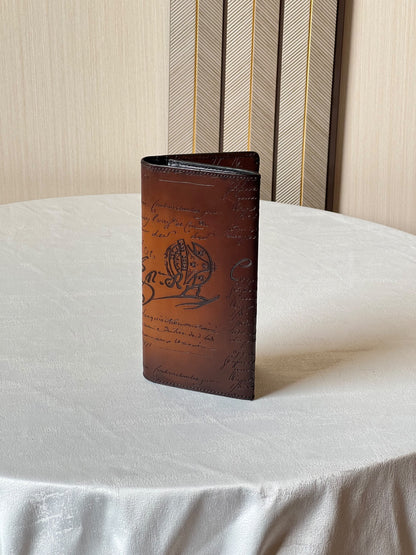 Berluti Wallet - Brown Embossed