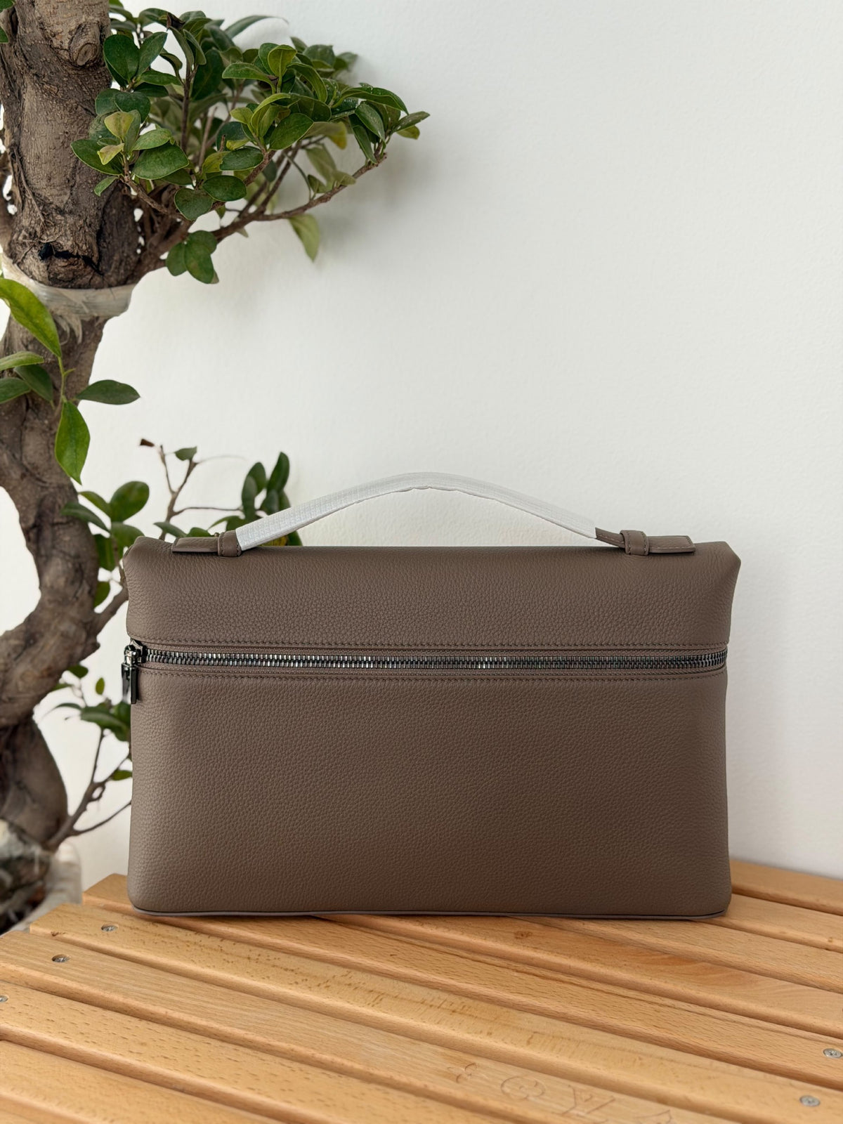Loro Piana Top-Handle Laptop Bag - Dark Grey