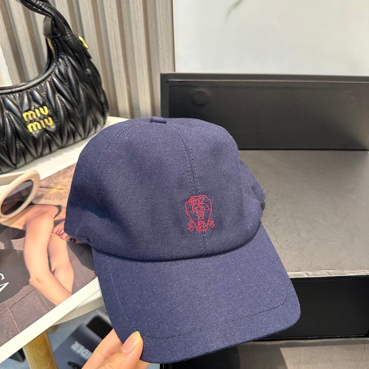 Brunello Cucinelli Cap - Navy