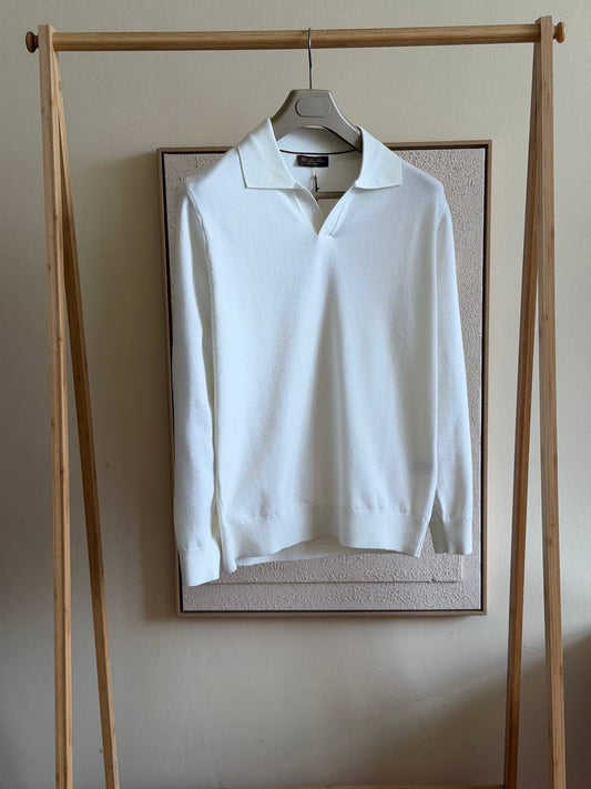 Loro Piana Polo Sweater - White