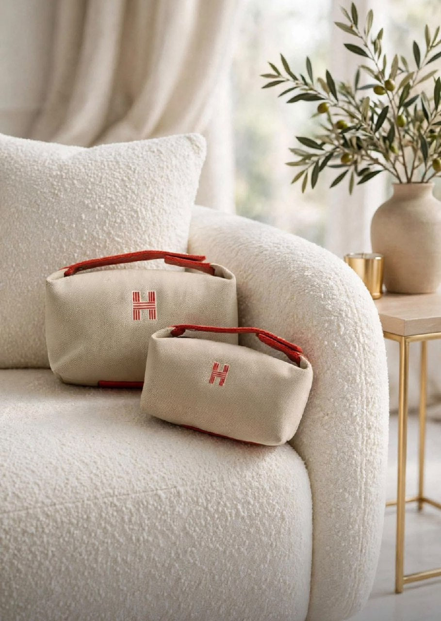 Hermès Makeup Bag - Beige