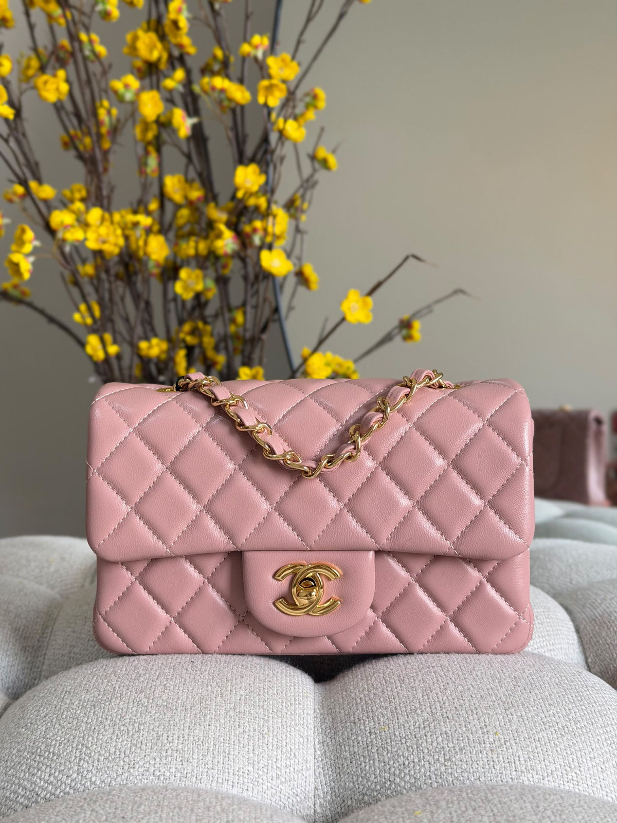 Chanel Quilted Flap Shoulder Bag - Pink
