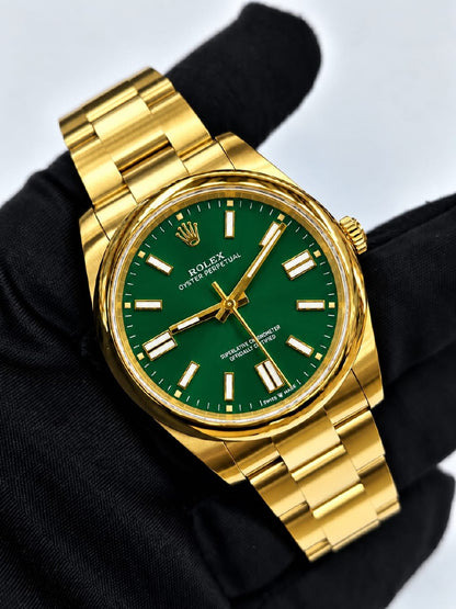 Rolex Watch - Silver & Pink, Silver & Red, Silver & Green, Gold & Black, Gold & White, Gold & Blue, Gold & Green, Gold & Yellow, Silver & Blue, Gold & Pink, Gold & Red