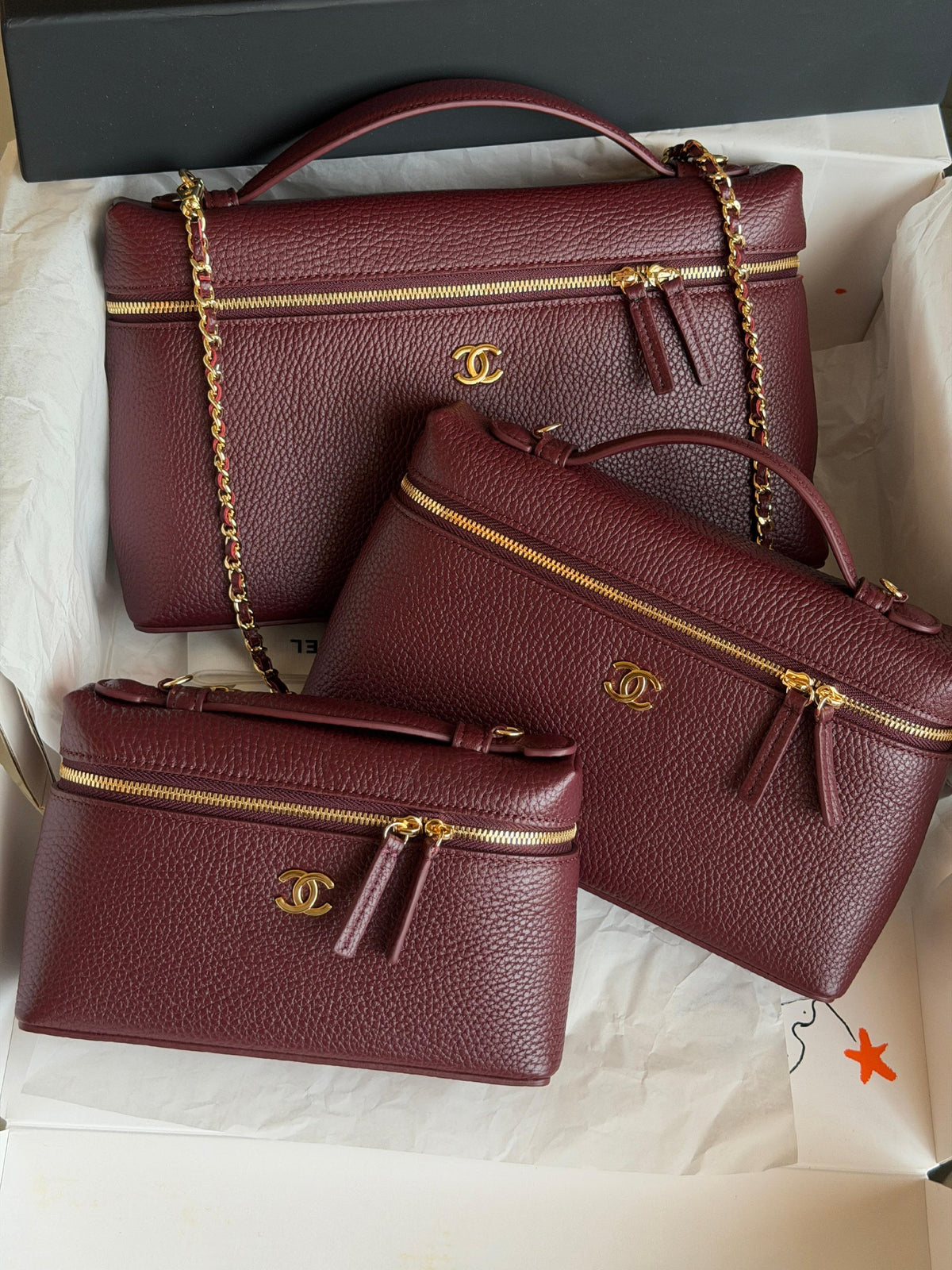 Chanel Shoulder Bag - Burgundy