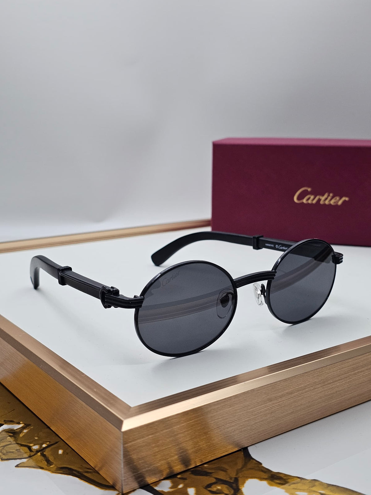 Cartier Sunglasses - Black, Gold, Silver