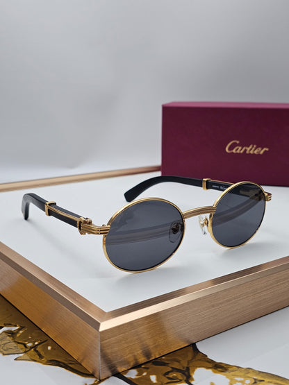 Cartier Sunglasses - Black, Gold, Silver