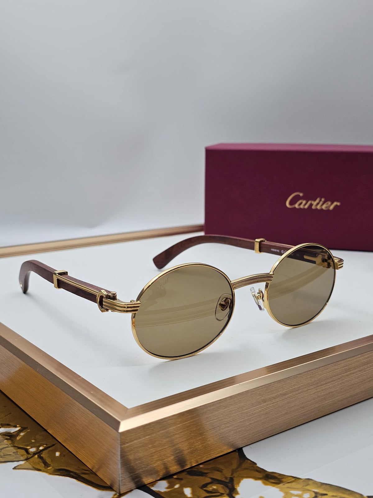 Cartier Sunglasses - Black, Gold, Silver