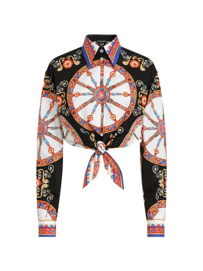 Dolce & Gabbana Printed Shirt And Skirt Set - Black