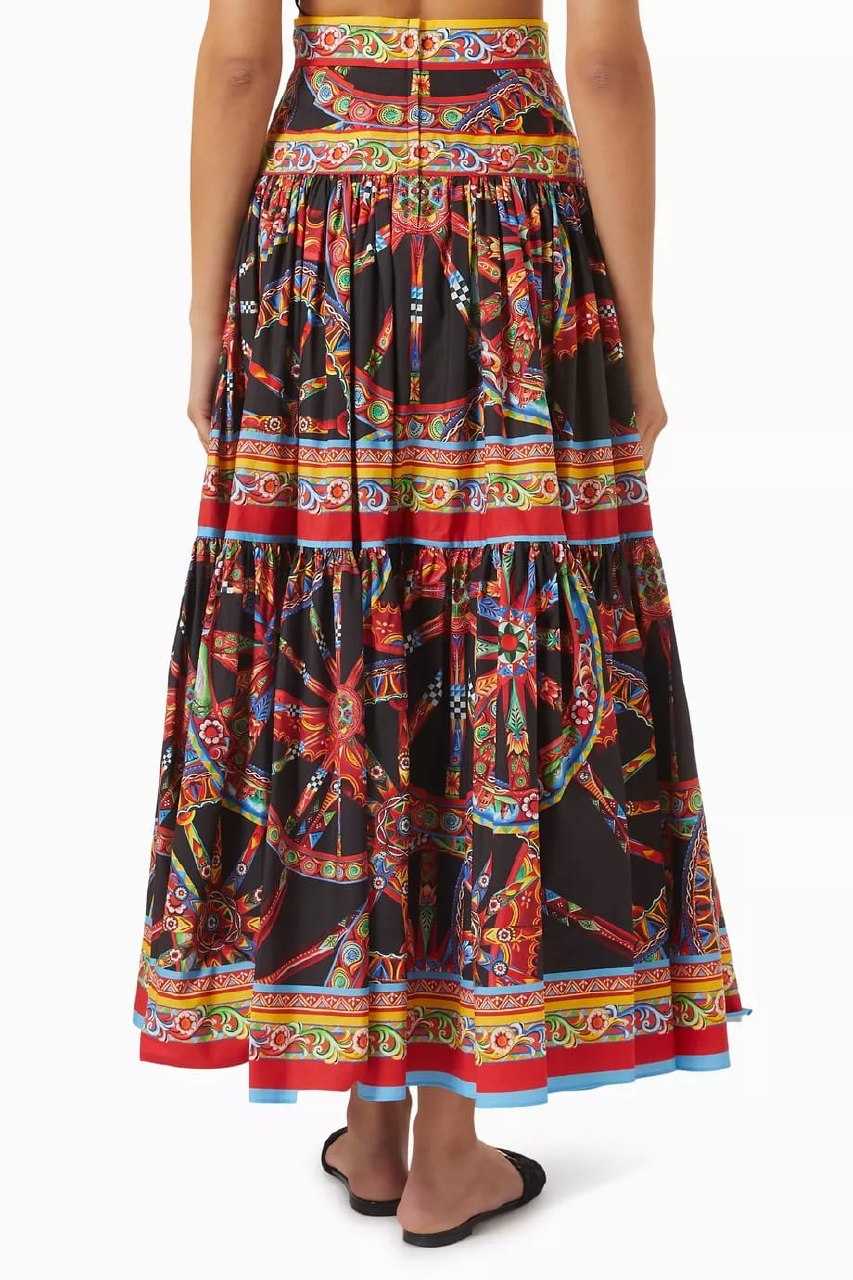 Dolce & Gabbana Printed Shirt And Skirt Set - Black