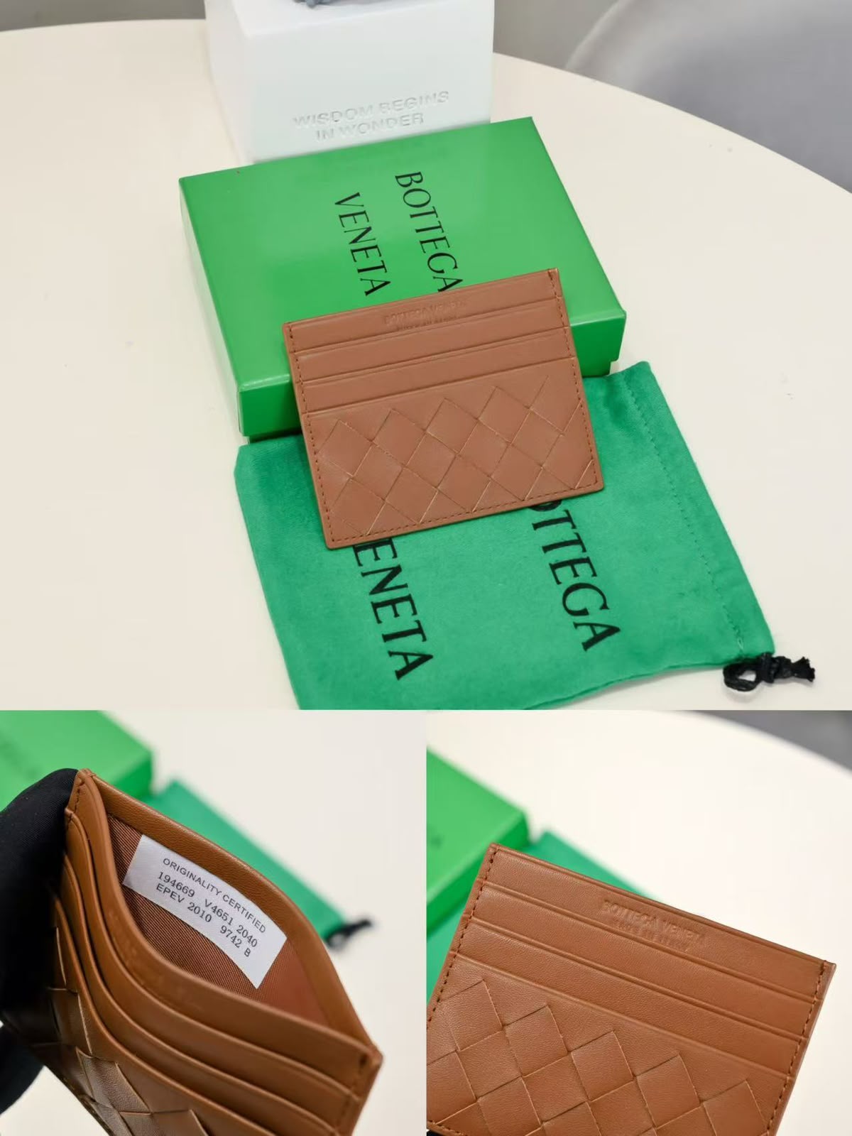 Bottega Veneta Card Holder - Beige