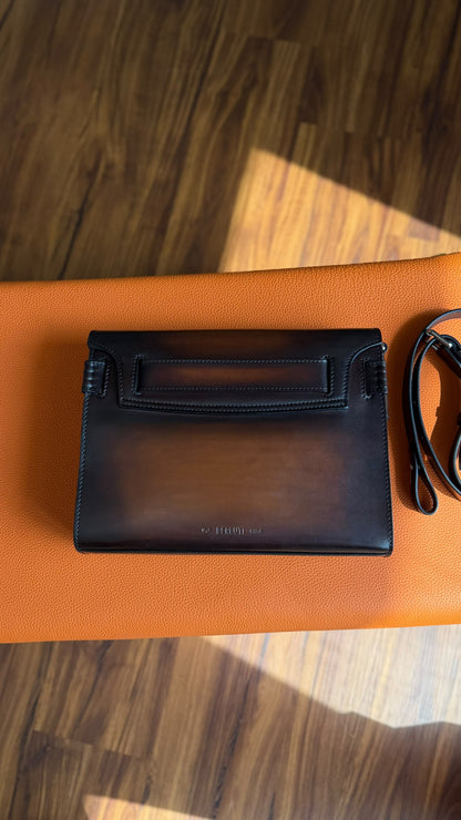 Berluti Front Pocket Crossbody Bag - Brown