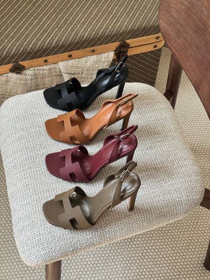 Hermès Heels - Beige, Burgundy, Brown, Black
