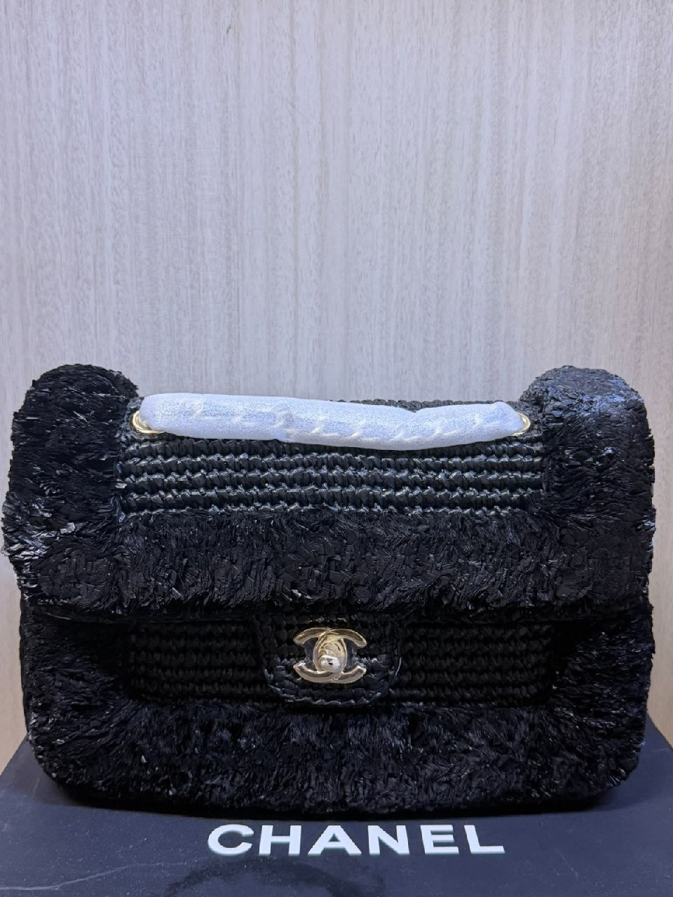 Chanel Top Handle Flap Handbag - Black