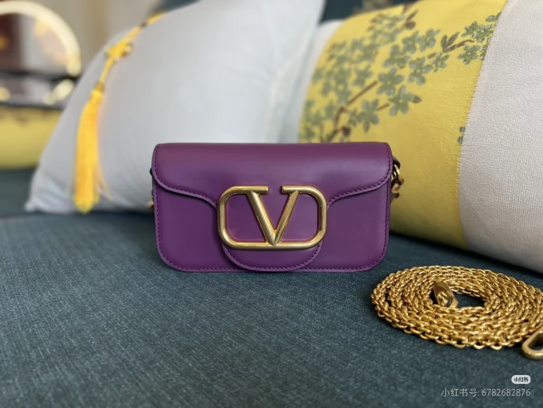 Valentino Shoulder Bag - Purple, Brown, Pink