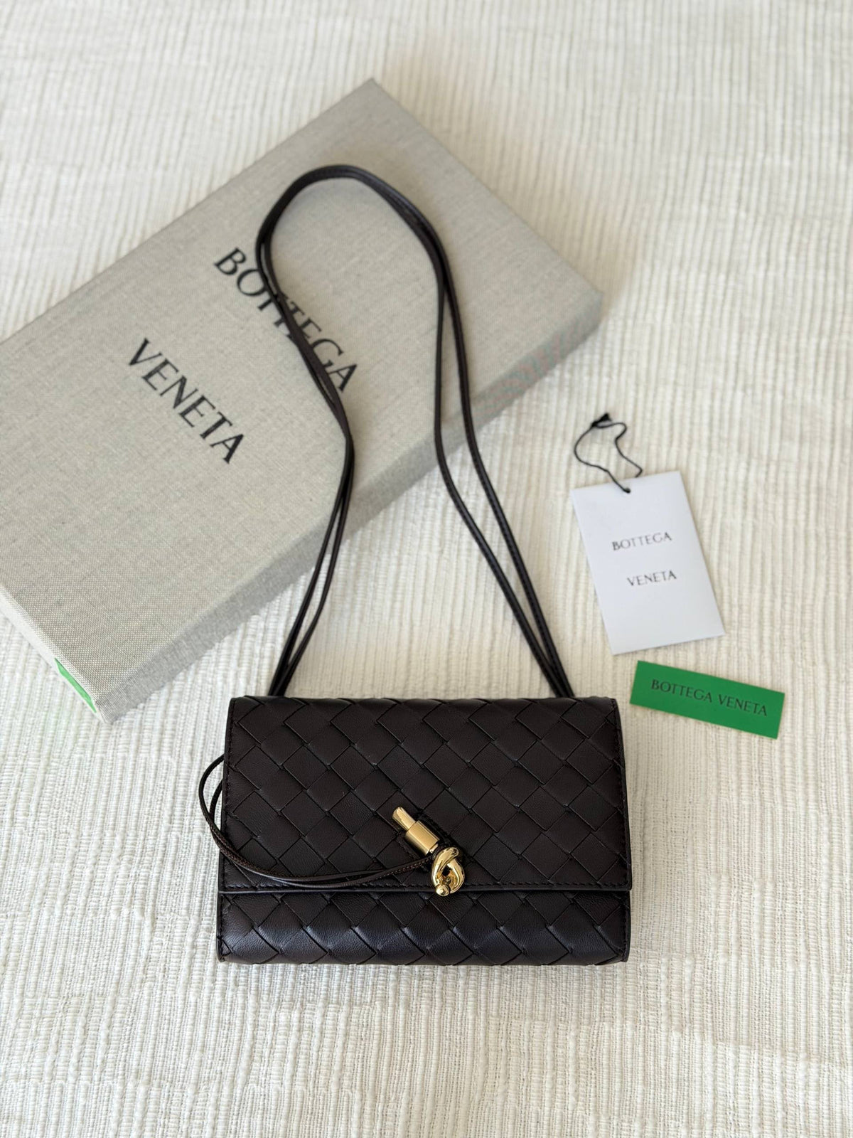 Bottega Veneta Shoulder Bag - Dark Brown