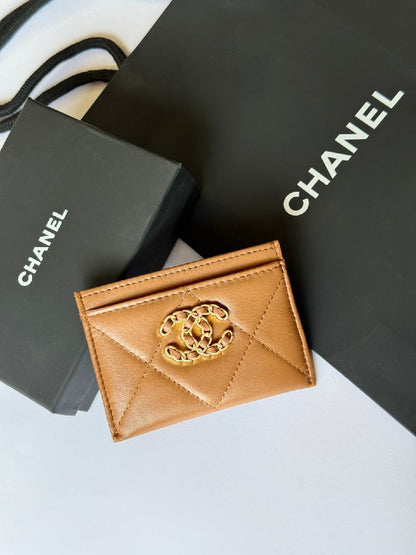Chanel Card Holder - Burgundy, Beige, Black, Pink, White, Brown, Red, Grey