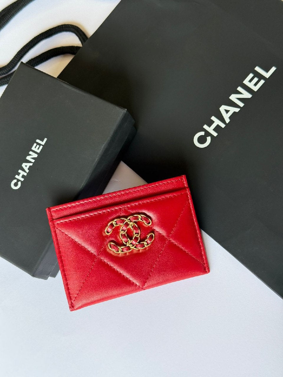 Chanel Card Holder - Burgundy, Beige, Black, Pink, White, Brown, Red, Grey