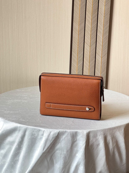 Hermès Clutch - Beige, Black, Brown