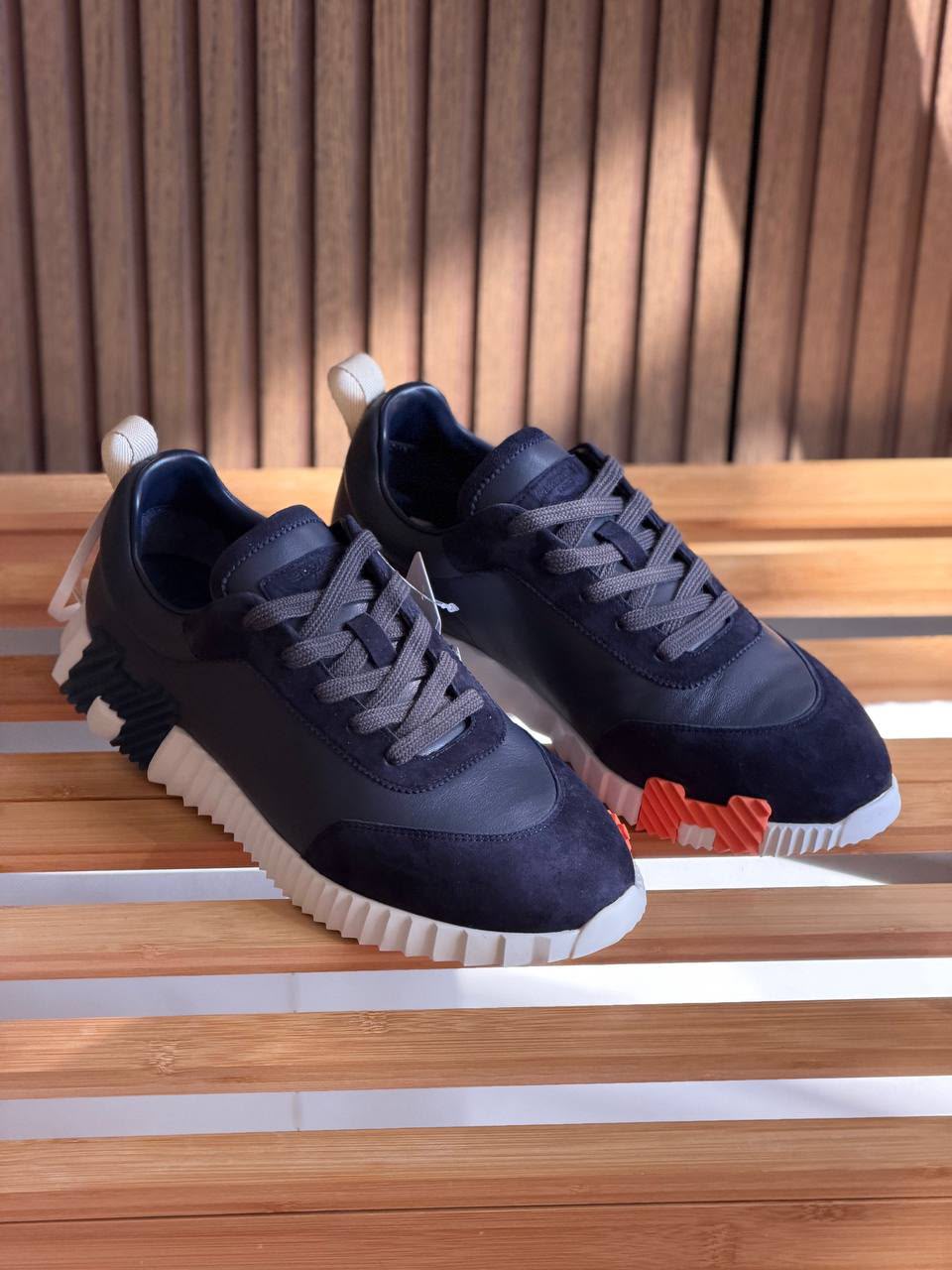Hermes Sneakers - Navy Suede