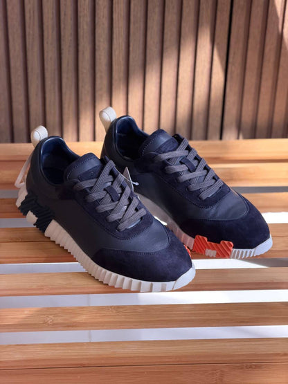 Hermes Sneakers - Navy Suede
