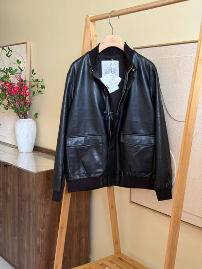 Brunello Cucinelli Leather Jacket - Black